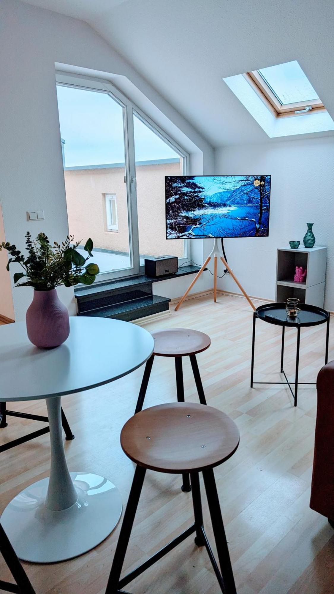 Rooftop Art Apartment, E-Roller,Ausblick,Wlan,Tv شيمنيتز المظهر الخارجي الصورة